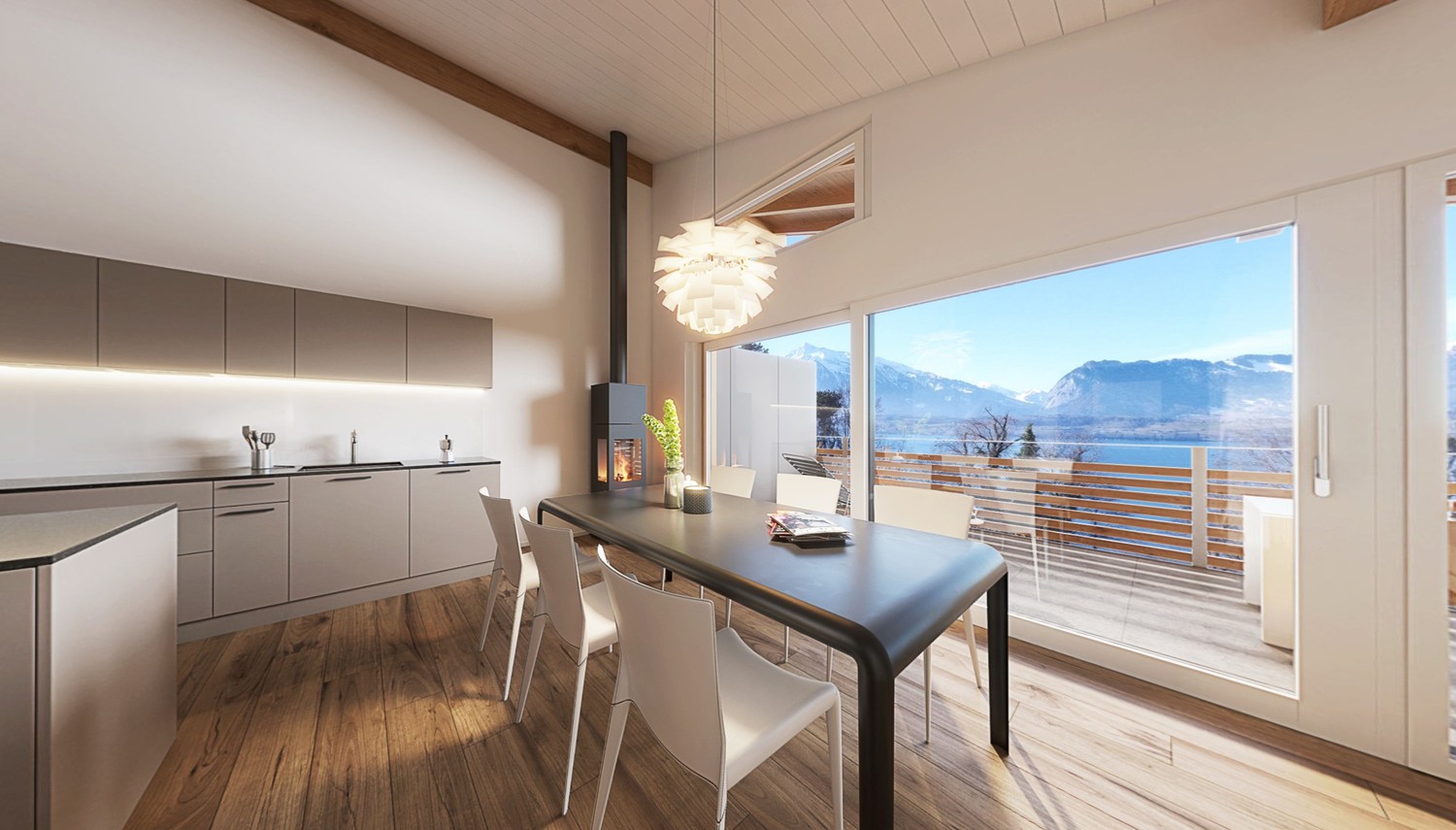 Neubau 4.5 Zimmer-Dachwohnung in Gunten -  Bild 1