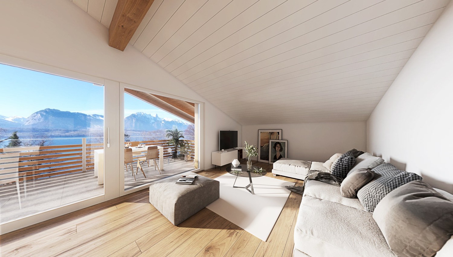 Neubau 4.5 Zimmer-Dachwohnung in Gunten -  Bild 3