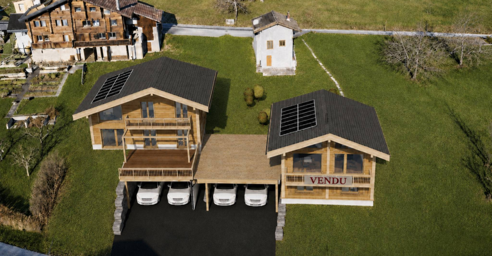 Projet neuf – Chalet individuel en mélèze à fort potentiel énergétique - Chalet 5.5 pièces - image - 1
