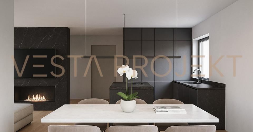 Projet de construction autorisé pour deux villas individuelles modernes de standard Minergie avec vue panoramique - Maison 5.5 pièces - image - 5