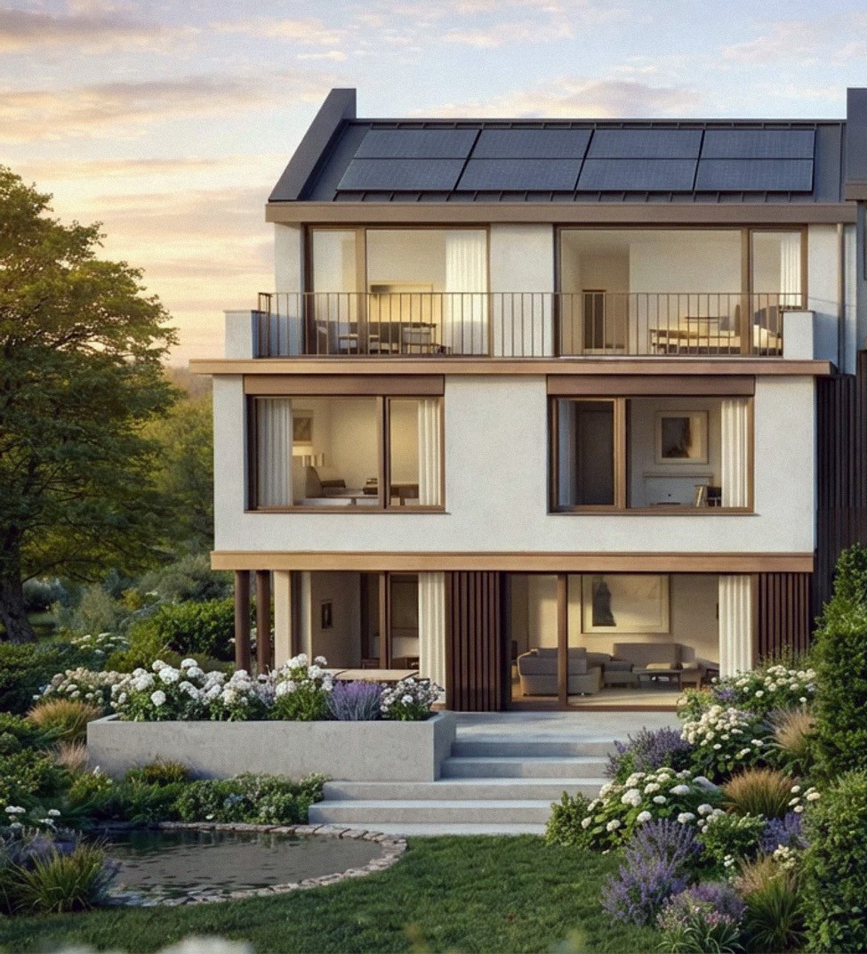 6.5-Zimmer Doppelhaus mit Garten und Alpenblick in Wettswil -  Bild 1