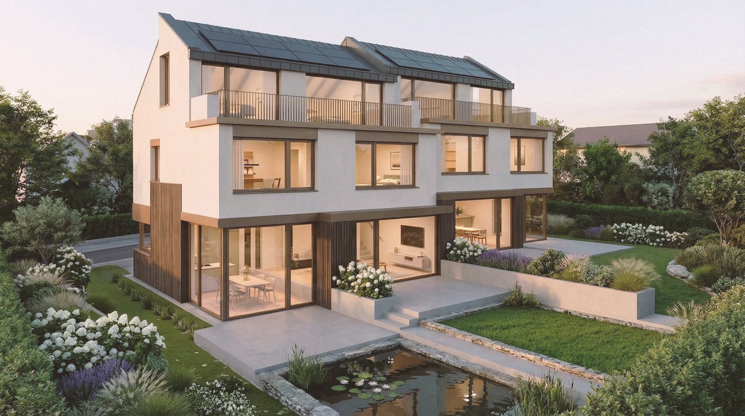 6.5-Zimmer Doppelhaus mit Garten und Alpenblick in Wettswil -  Bild 2