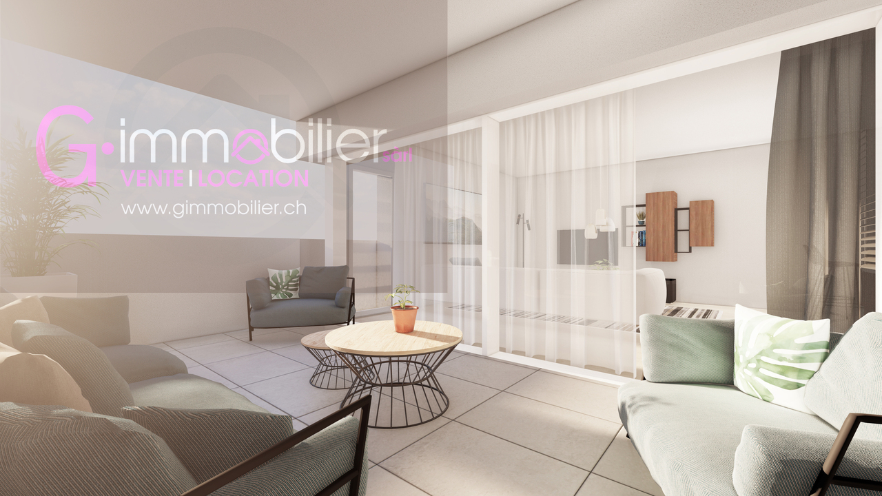 Appartement de 2,5 pièces de 80m2 au 1er étage avec loggia de 13m2 -  Bild 1