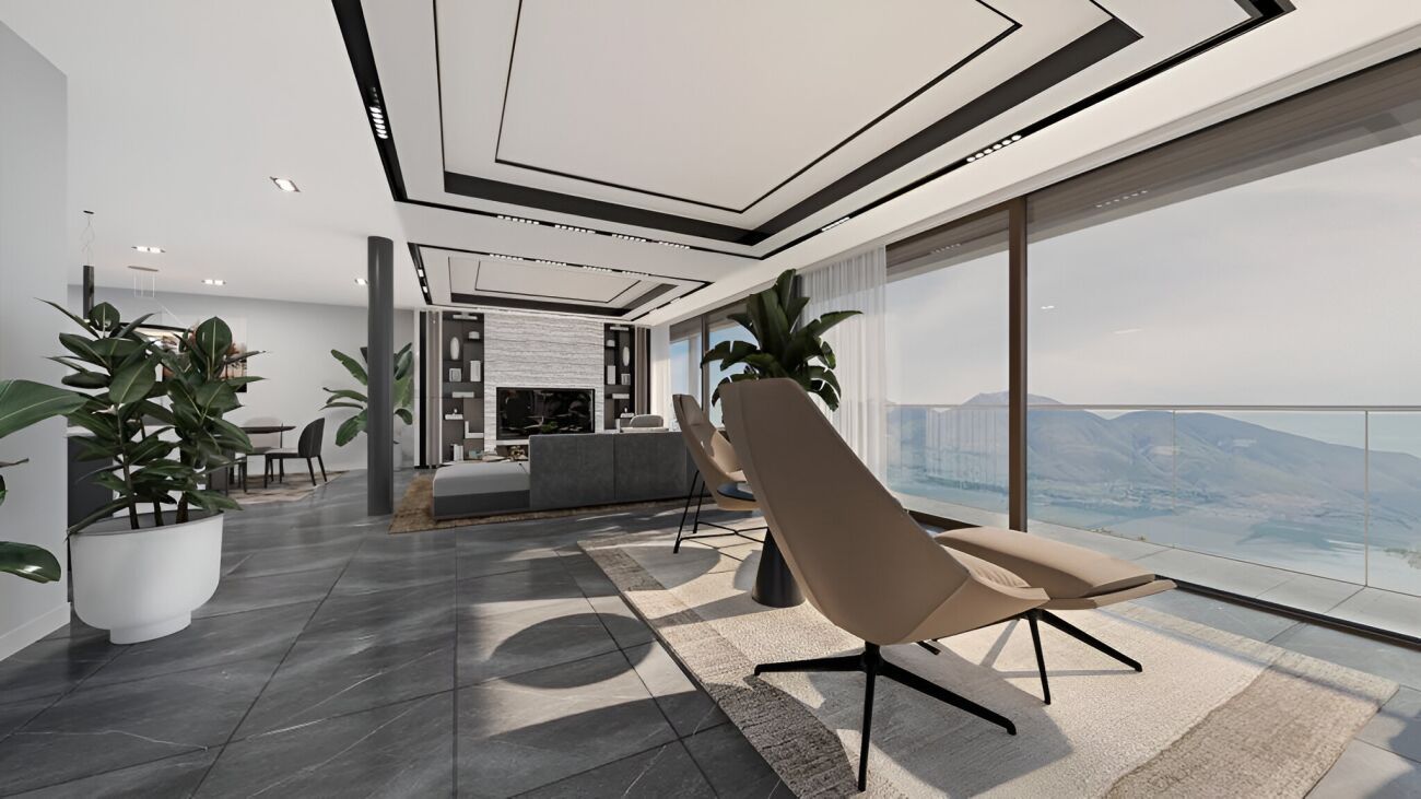 Moderno ed esclusivo attico di 4.5 locali con spettacolare vista lago, giardino e piscina privata -  Bild 2