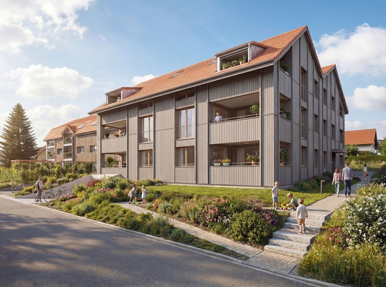 Appartement neuf de 4.5 pièces en attique à vendre à Neyruz -  Bild 2