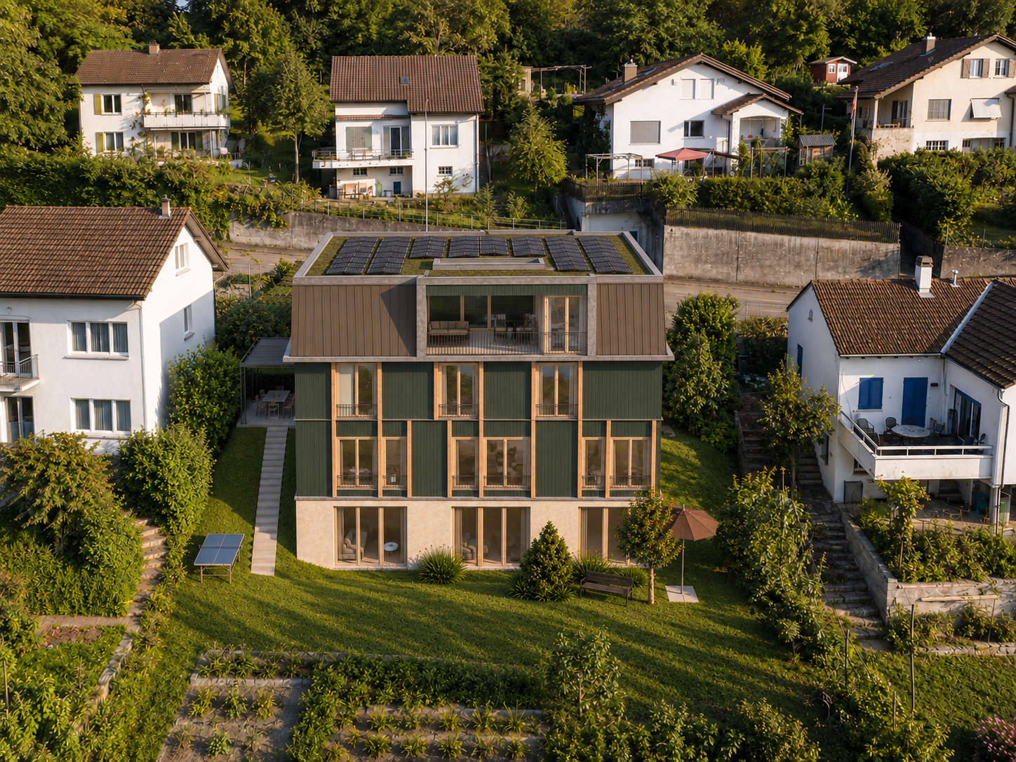 Maisonnette 5.5 pièces, jardin privatif de 127 m² — construction bois neuve, Biel/Bienne -  Bild 2