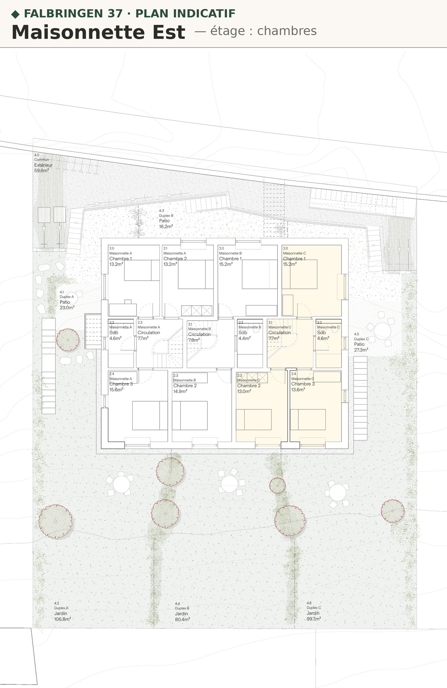 Maisonnette 5.5 pièces, jardin privatif de 127 m² — construction bois neuve, Biel/Bienne -  Bild 12