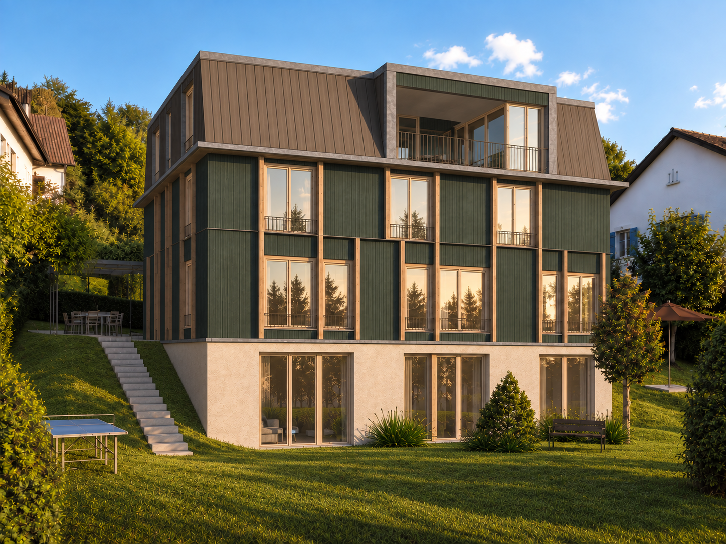 Maisonnette 4.5 pièces avec jardin privatif — construction bois neuve, Biel/Bienne -  Bild 1