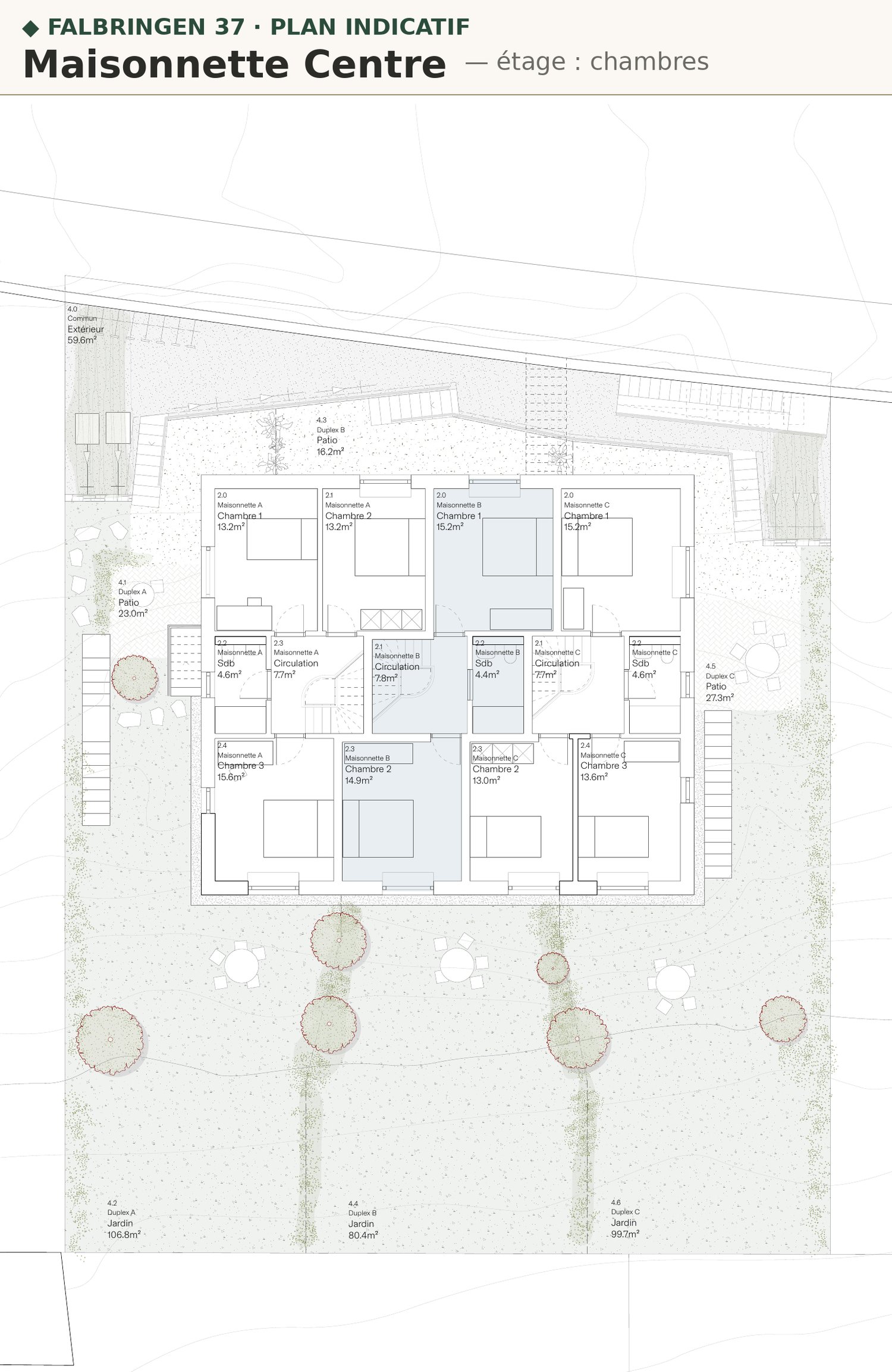 Maisonnette 4.5 pièces avec jardin privatif — construction bois neuve, Biel/Bienne -  Bild 12
