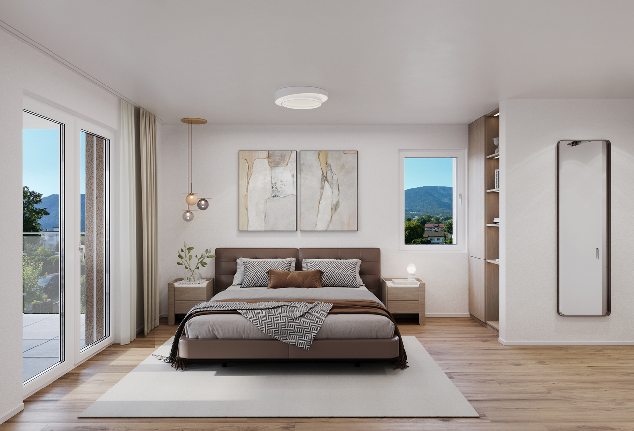 4.5 Z.-Wohnung C/D, im OG, 122m² Netto-Wohnfläche und 38m² Balkon - Zimmer 3