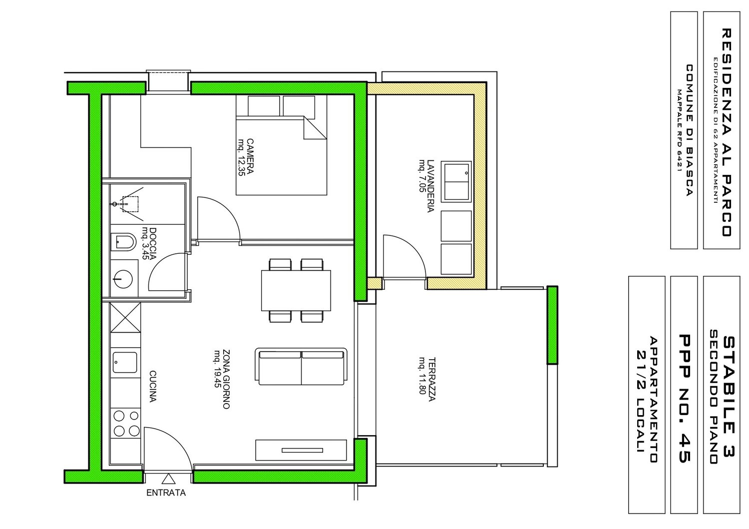 NUOVO APPARTAMENTO 2.5 LOCALI IN EDIFICAZIONE A BIASCA -  Bild 5