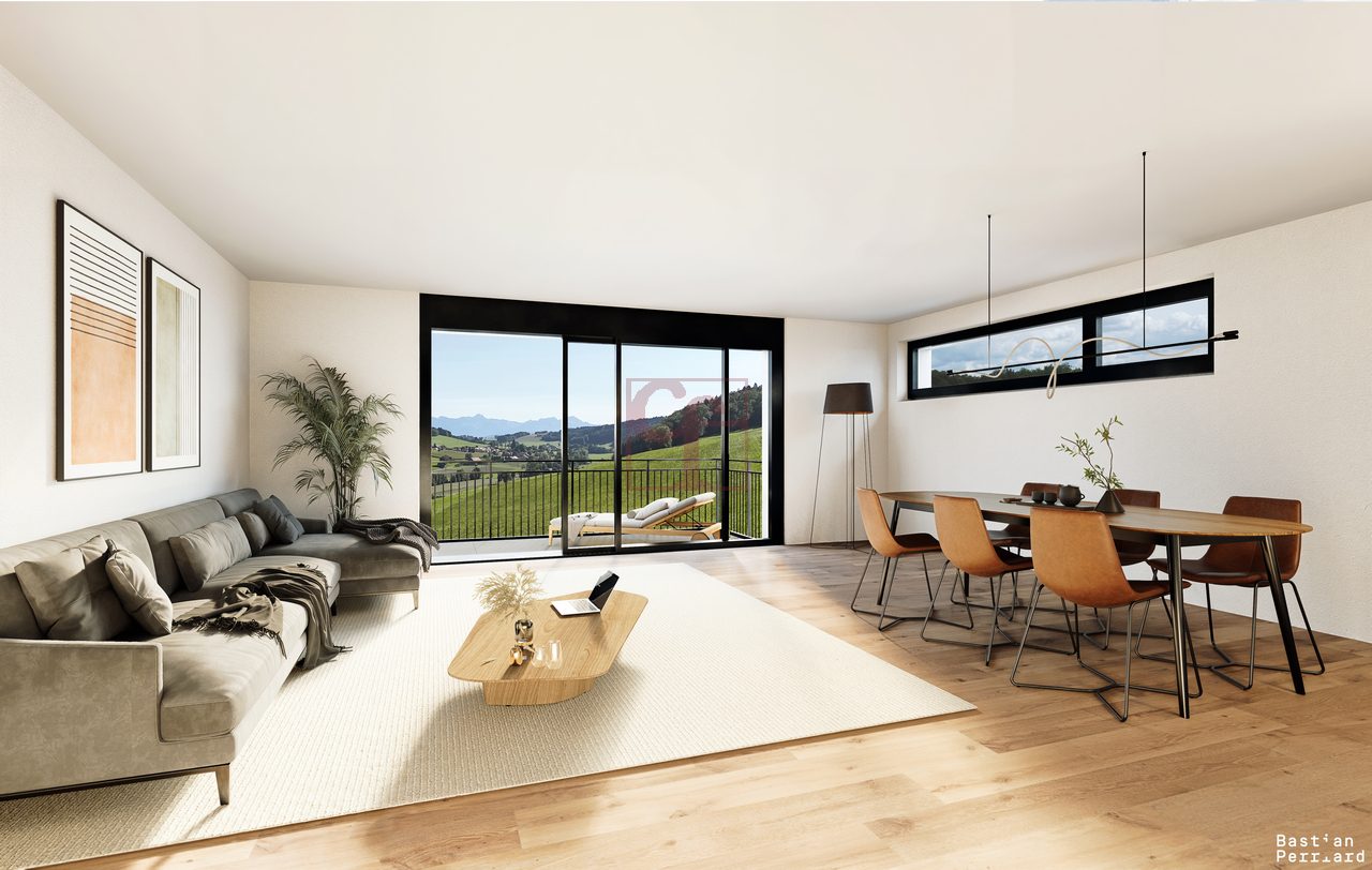 Siviriez - 5.5 pièces avec jardin privatif et cave de 16 m² -  Bild 8