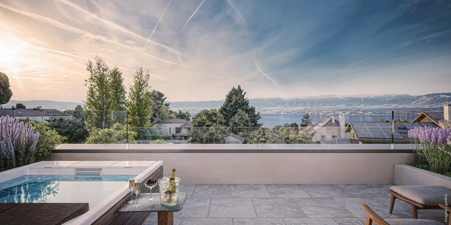 Exceptional contemporary villa with large garden in the heart of Anières -  Bild 11