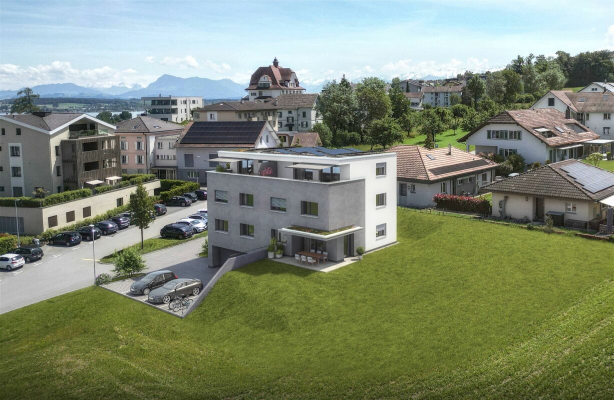 4½-Zimmer-Gartenwohnung an hervorragender Lage - Visulisierung Ansicht Nordwest