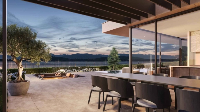 Außergewöhnliche Villa am See – Spiegelpool und Wellnessbereiche -  Bild 2