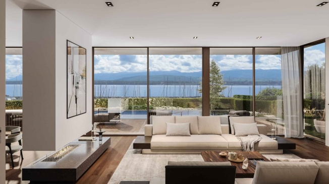 Außergewöhnliche Villa am See – Spiegelpool und Wellnessbereiche -  Bild 4