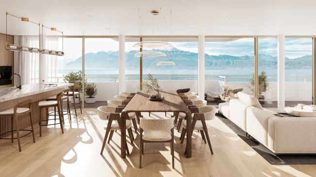 Wohnsitz Les Voiles – Exklusivität am Ufer des Genfersees | Los 2 -  Bild 1