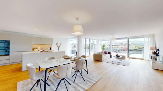 3.5 Zimmer Terrassenhaus mit 102.5 m² Terrasse in Seengen kaufen -  Bild 1