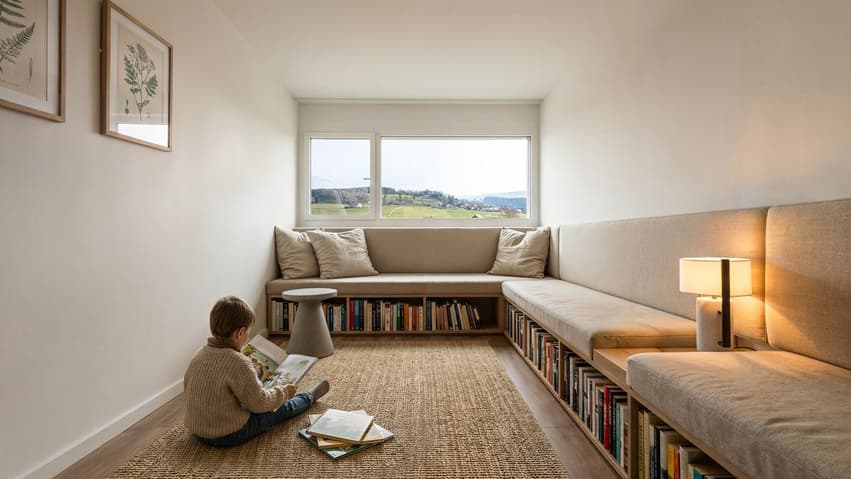 Belle maison contigüe à construire (villa A) - Chambre à coucher ou bureau