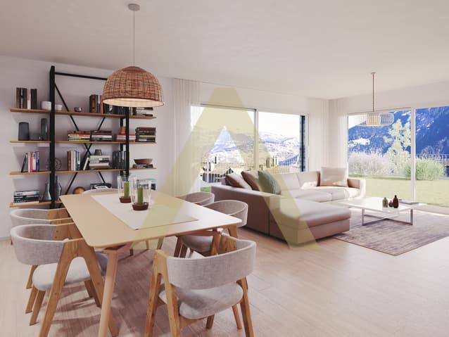 Comme un appartement familiale avec vue imprenable sur la vallée -  Bild 1