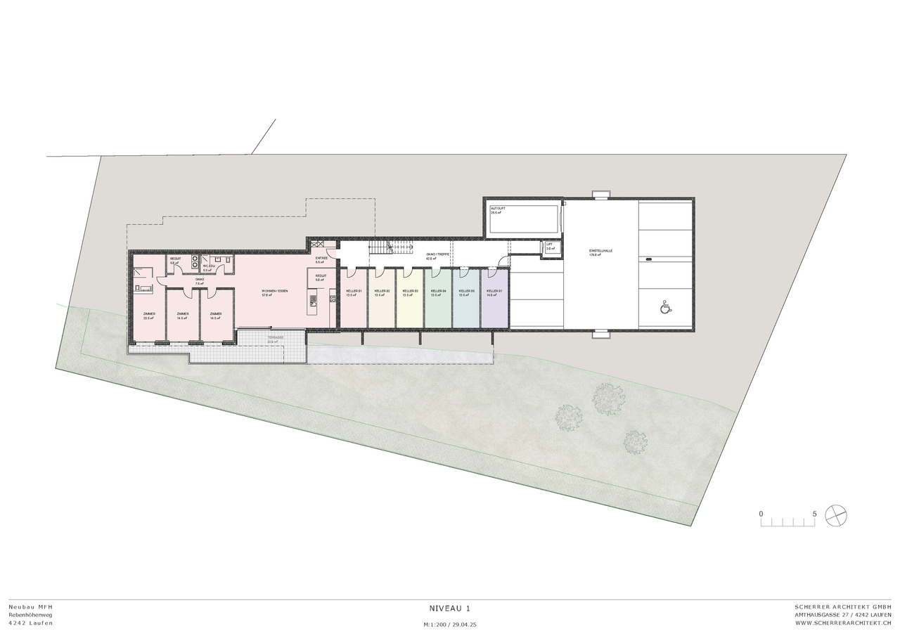 Exklusives Neubauprojekt Rääbe in Laufen - Wohnung 2 - W6&Keller&PP