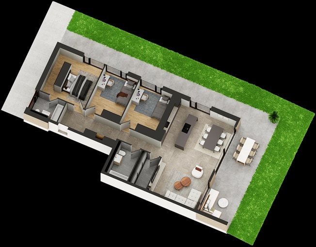 4,5 ZIMMER IM ERDGESCHOSS IN CHERMIGNON D'EN HAUT -  Bild 8