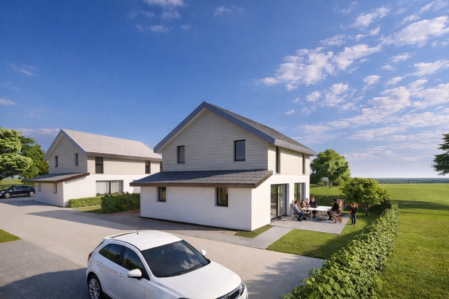 Projekt für 2 Einfamilienhäuser in Treytorrens (VD) -  Bild 1