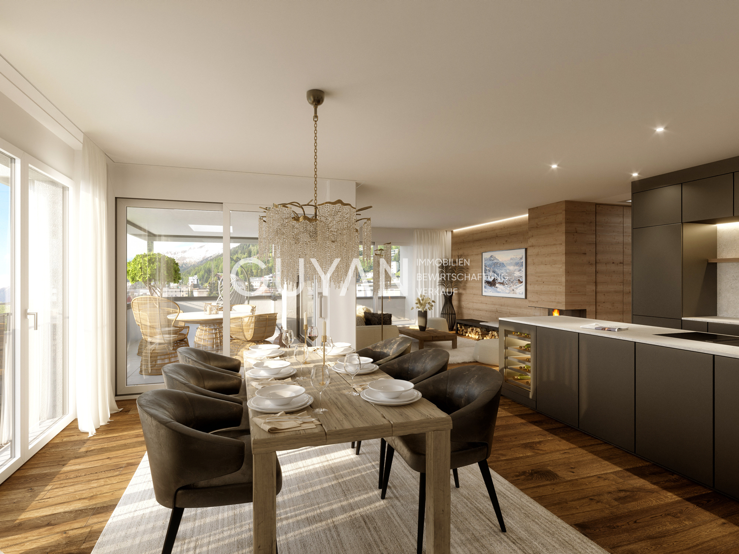 3 1/2- ATTIKA ZWEITWOHNUNG ABELIA NR. 1A.31 - Wohnen Essen Visualisierung