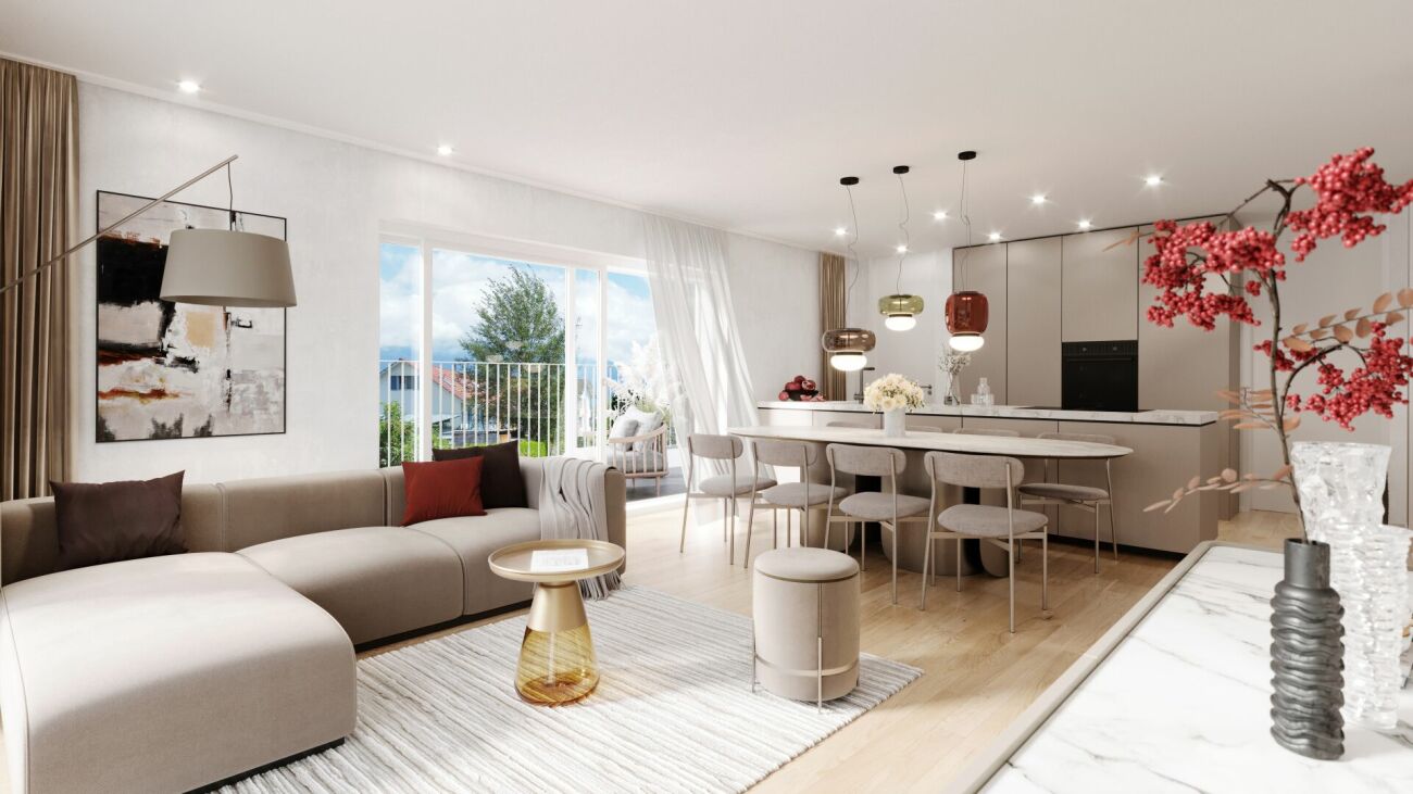 NEUBAUPROJEKT 3.5 Zimmer Attikawohnung mit Weitsicht -  Bild 1