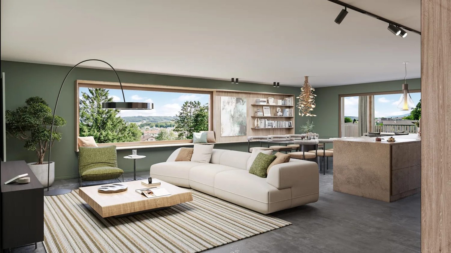 4.5 Zimmer Neubauwohnung im Erdgeschoss mit 44 m² Terrasse -  Bild 3