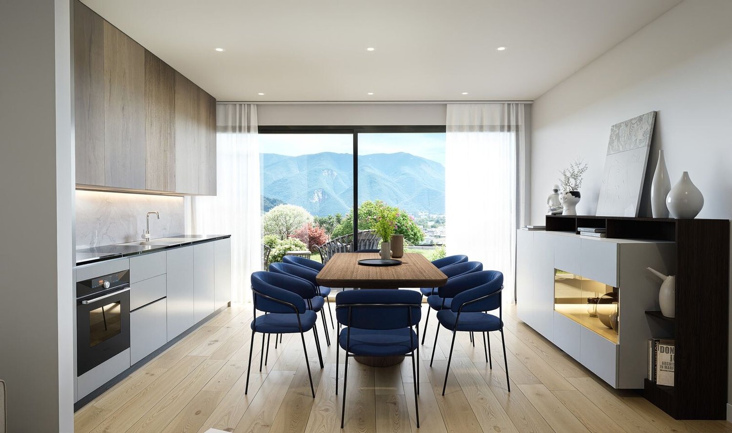 4.5 LOCALI CON GRANDE GIARDINO E VISTA LAGO A LUGANO -  Bild 8