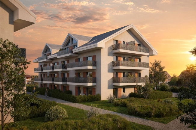 Neubau 3,5-Zimmer-Wohnung mit Balkon -  Bild 1