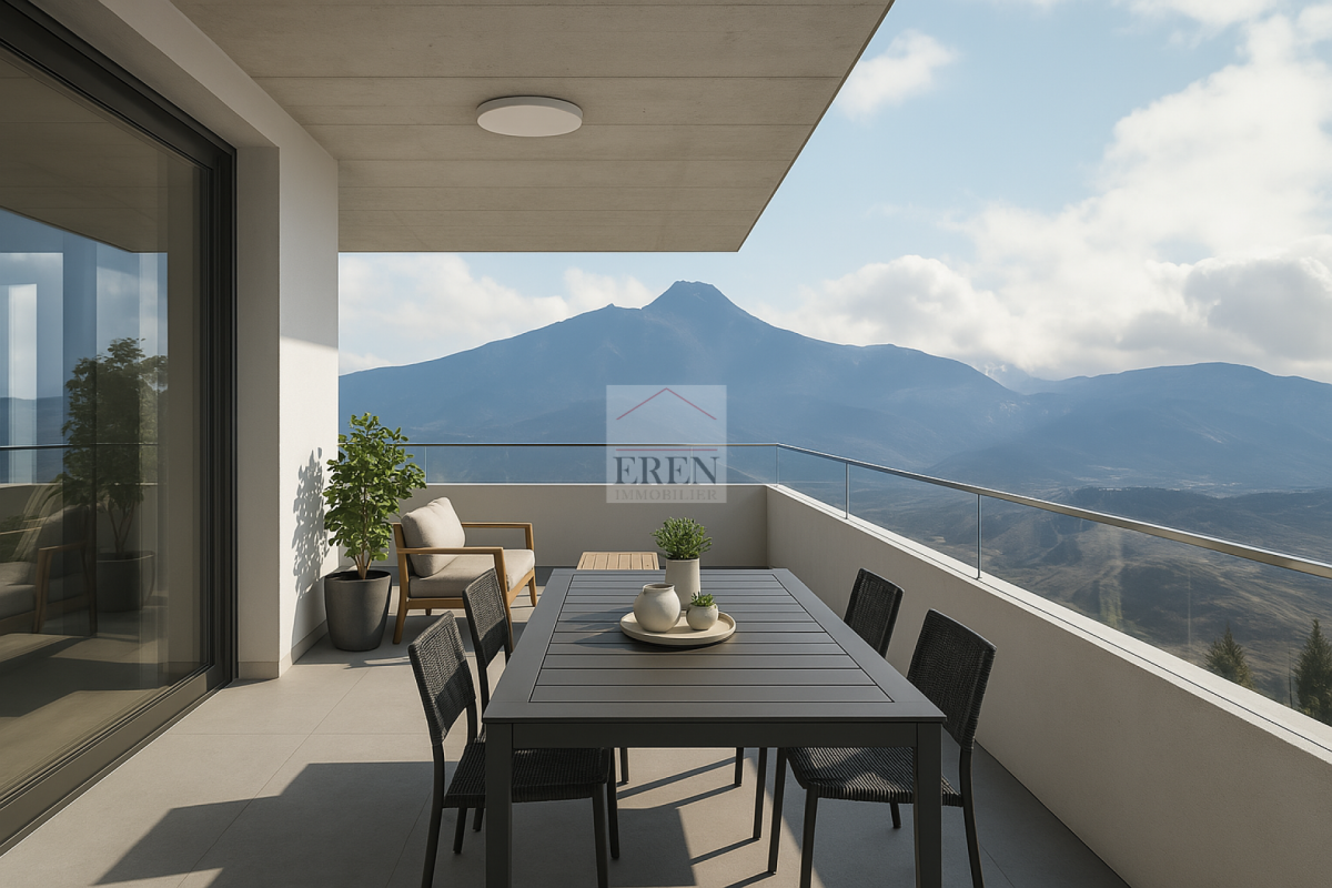 Attique 3,5 pièces de 103 m2 avec terrasse de 52 m2 sud-est à Grône - Attique 3,5 pièces neuf à vendre à Grône