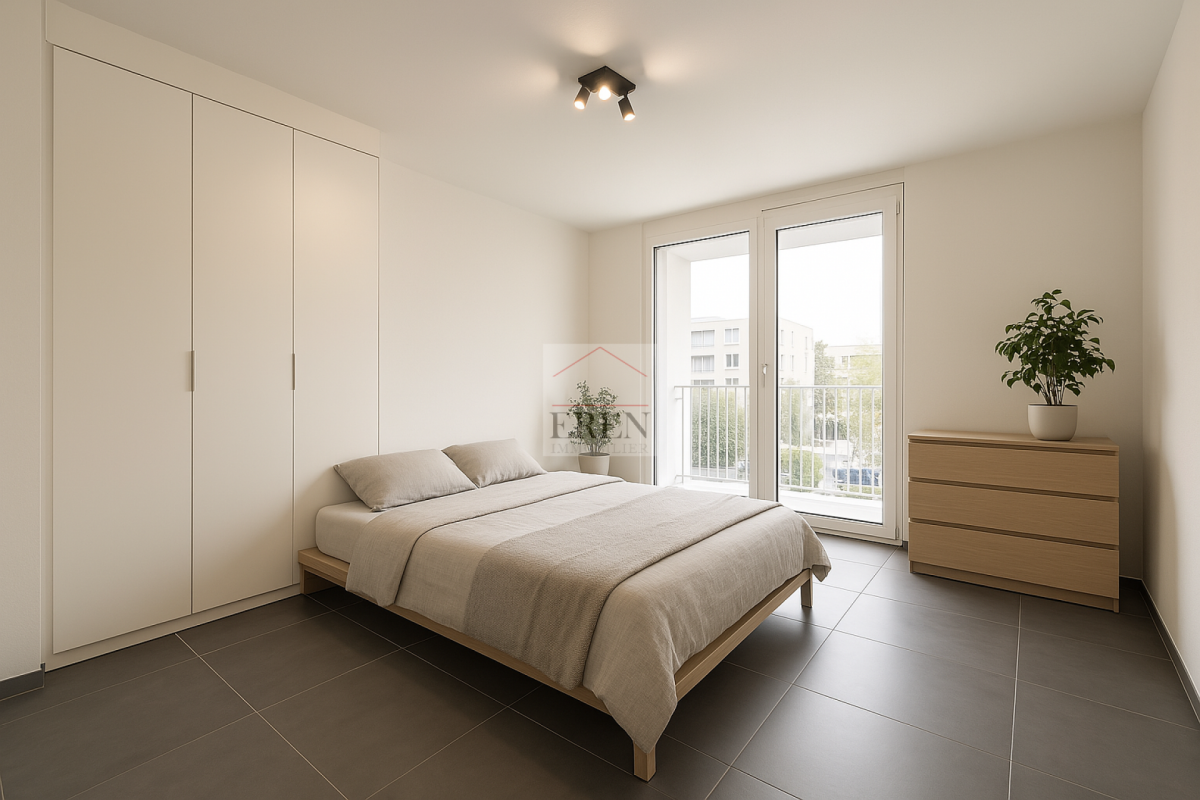 Attique 3,5 pièces de 103 m2 avec terrasse de 52 m2 sud-est à Grône - Attique 3,5 pièces neuf à vendre à Grône