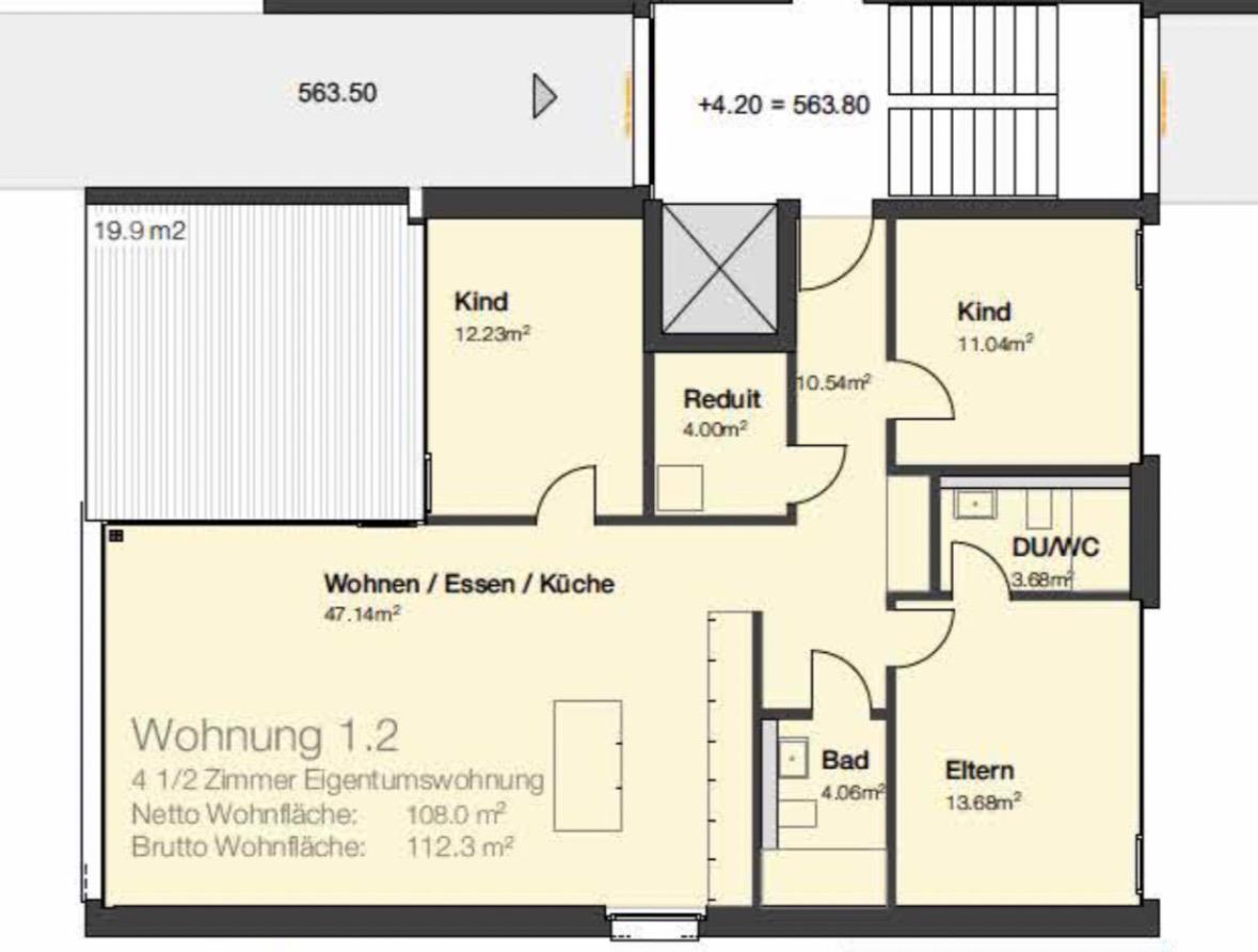 4.5 Zimmer Wohnung -  Bild 4