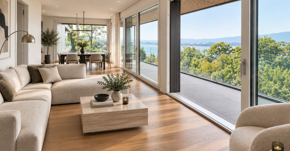Appartement attique neuf au coeur de Vésenaz - Attique 4 pièces - image - 1