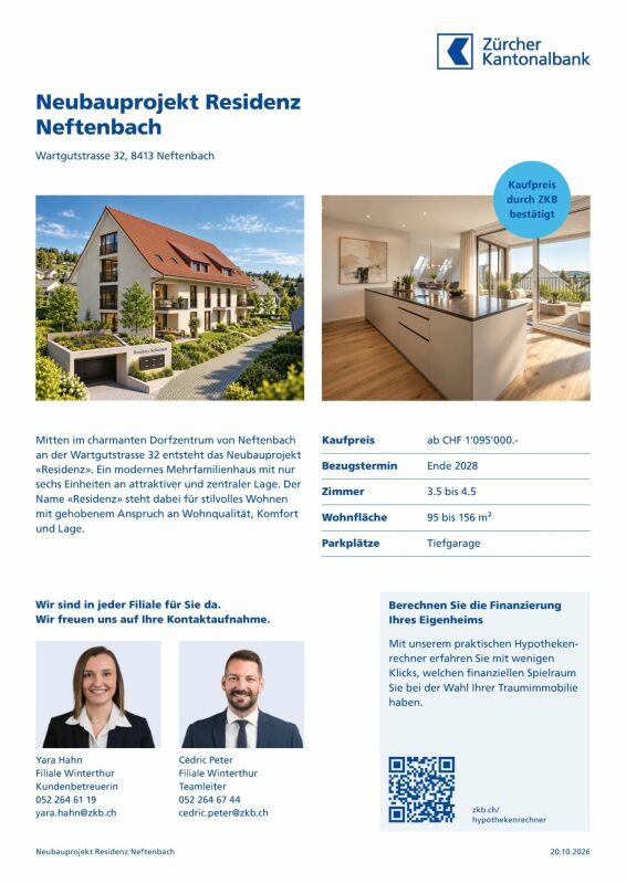 Residenz Neftenbach 3.5 Zimmer Gartenwohnung - Whg 2 -  Bild 5