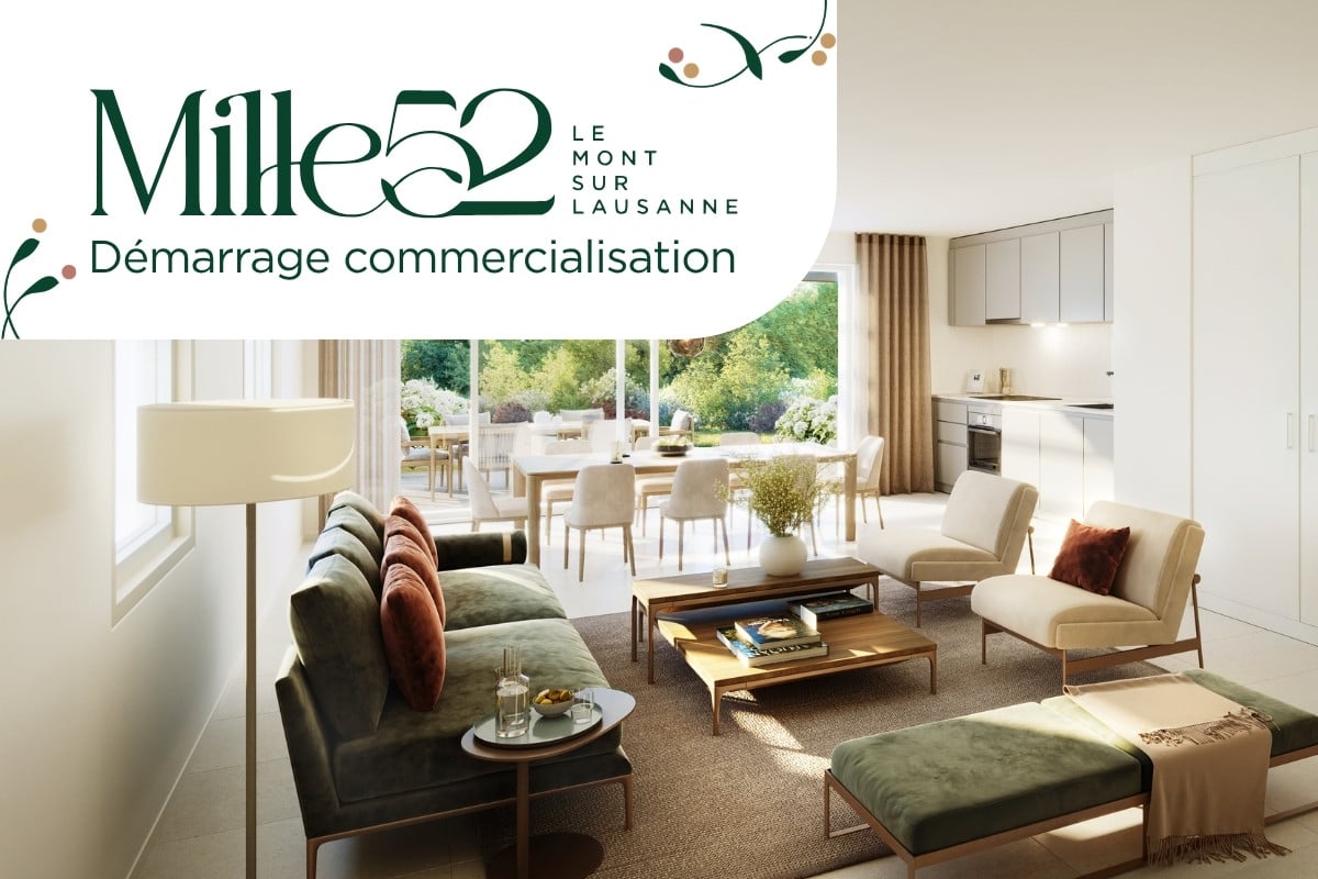 Mille52 - Lot C2-3 - Studio au rez-de-chaussée avec terrasse et jardin -  Bild 1