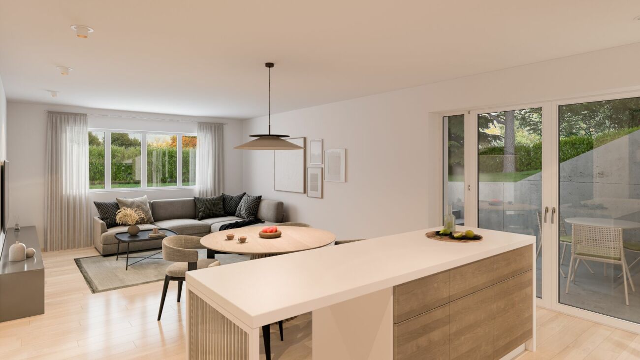 Charmant 3.5 pièces avec loggia et jardinet -  Bild 1