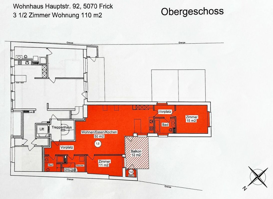 3 1/2 Zimmer-Wohnung im 1. OG -  Bild 13