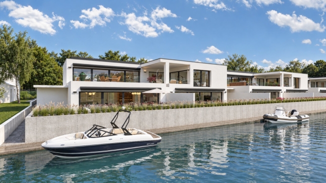 Bau am Ufer des Neuchâtelsees -  Bild 1