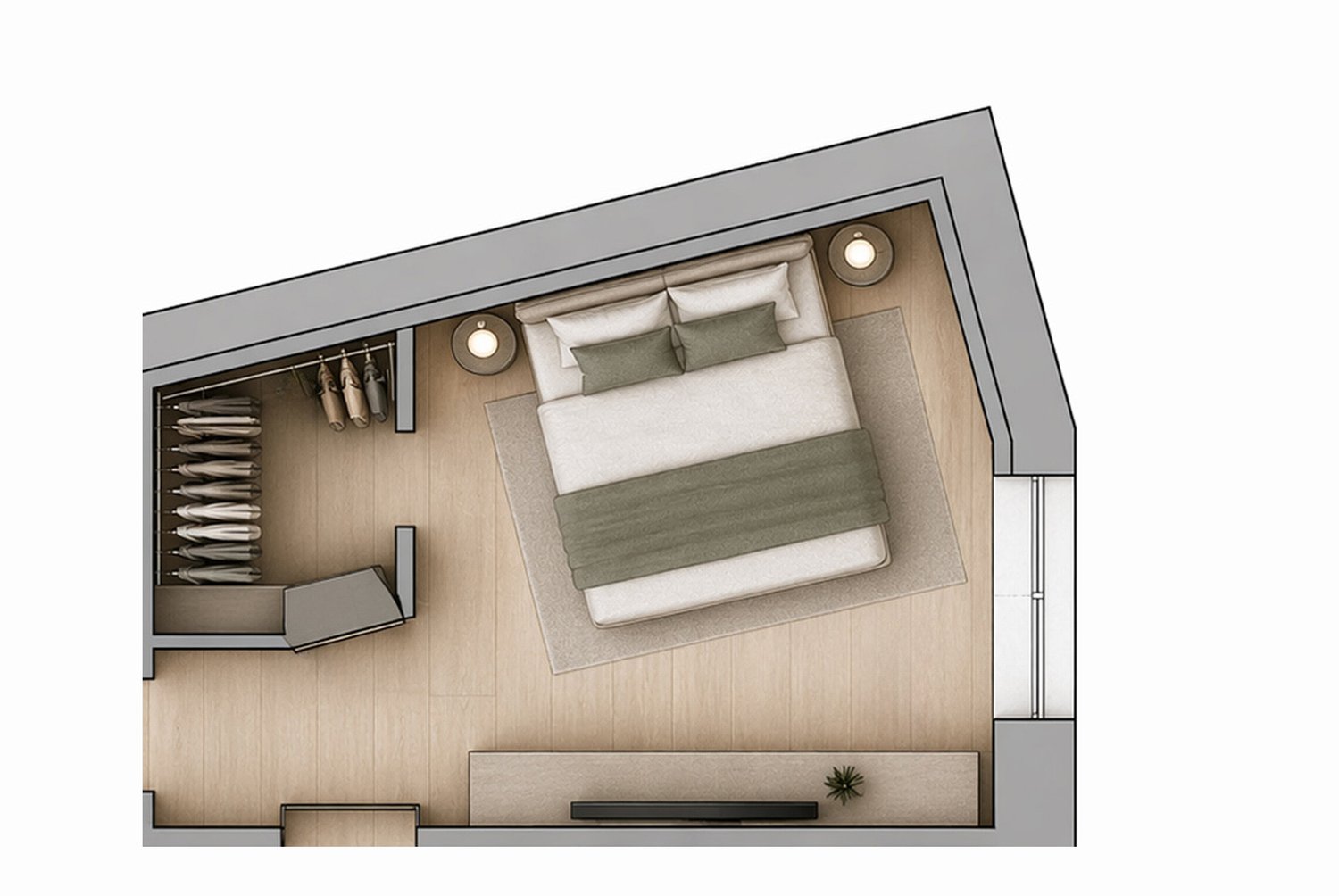 STUPENDO E NUOVO PIED-Ã-TERRE DI 2.5 LOCALI A LUGANO CENTRO -  Bild 6