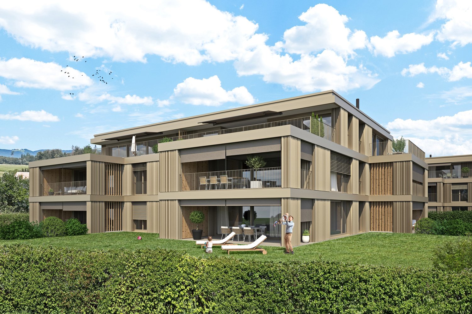Moderne Eigentumswohnung (Attika) in Lüterkofen (SO), nahe Bern und Solothurn -  Bild 3