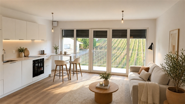 Grosses Studio mit Balkon – 1. Stock – Neues Projekt -  Bild 1