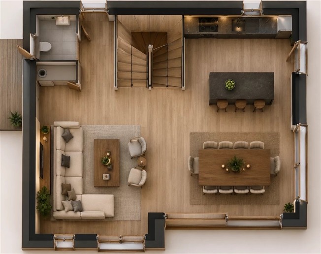 5.5 Zimmer Chalet -  Bild 4