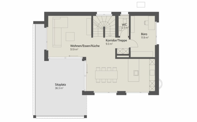 6.5 Zimmer Einfamilienhaus -  Bild 9