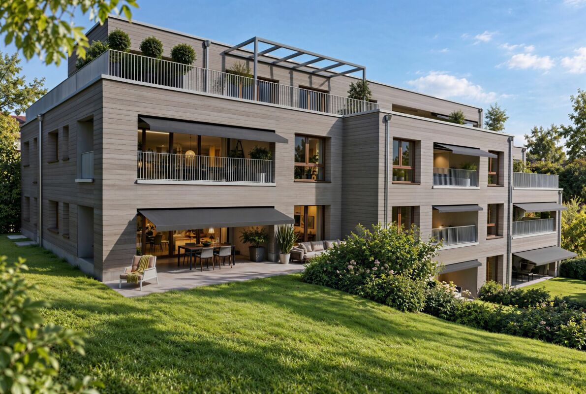 3.5 Z' Wohnung: L7 - hochwertig ländlich: Neubauprojekt mit 10 barrierefreien Eigentumswohnungen in Oberdorf BL -  Bild 1