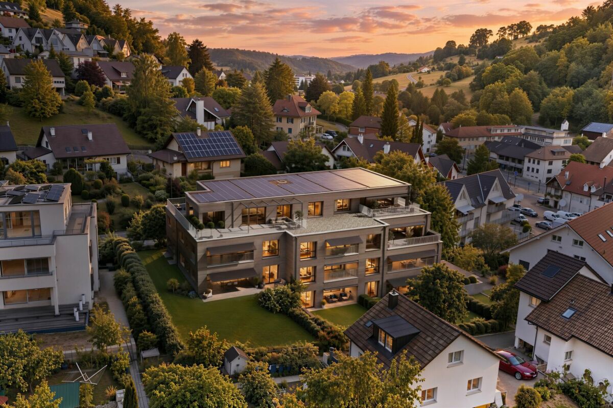 3.5 Z' Wohnung: L7 - hochwertig ländlich: Neubauprojekt mit 10 barrierefreien Eigentumswohnungen in Oberdorf BL -  Bild 2