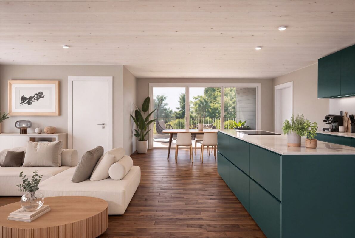 3.5 Z' Wohnung: L7 - hochwertig ländlich: Neubauprojekt mit 10 barrierefreien Eigentumswohnungen in Oberdorf BL -  Bild 5