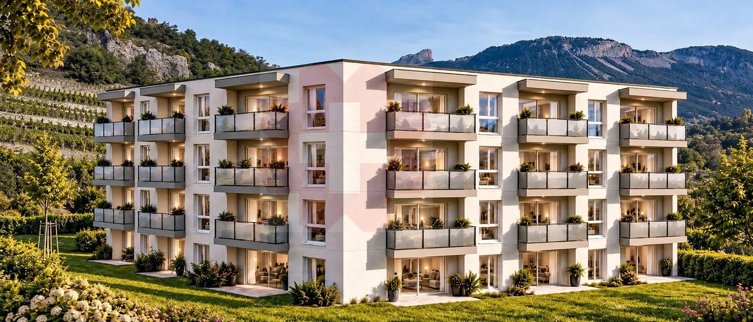 Attique 2.5 pièces centre Sierre -  Bild 1